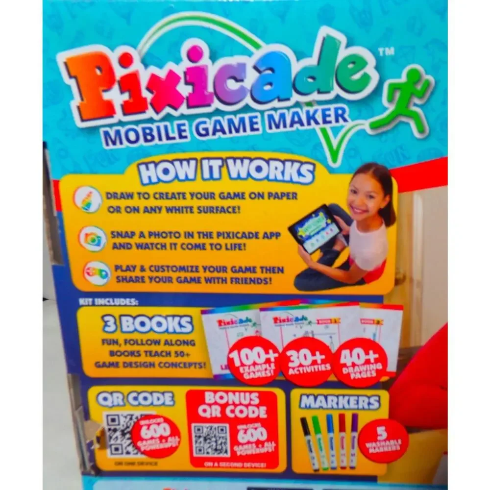 Pixicade Mobile Game Maker Create Play & Share Your Own Video Games STEM Kit